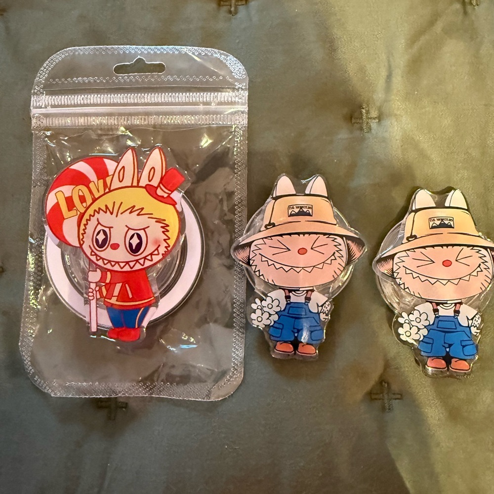 Bundle of 3, Brand New Labubu Pop Sockets - FREE WITH NEXT LABUBU PURCHASE